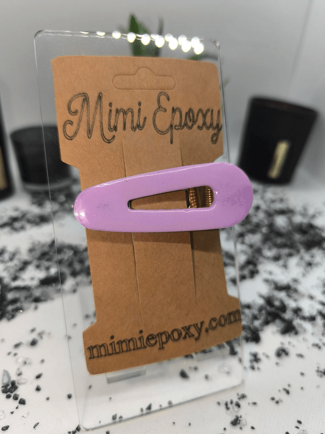 Barrette à cheveux triangle lila 